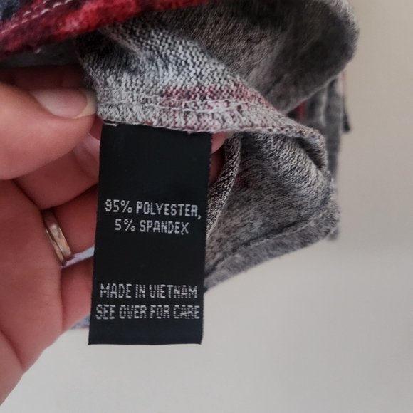 A. BYER gray floral flare blouse keyhole detail top womens XL roses career - Picture 2 of 7